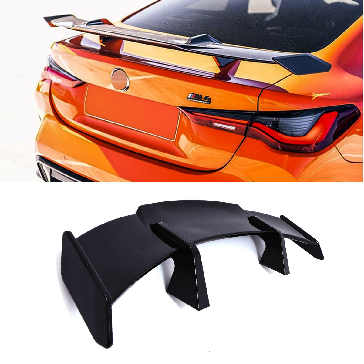 Gravity Performance M4 Style Rear Spoiler Gloss Black - BMW 4 Series G22 G82 2020+