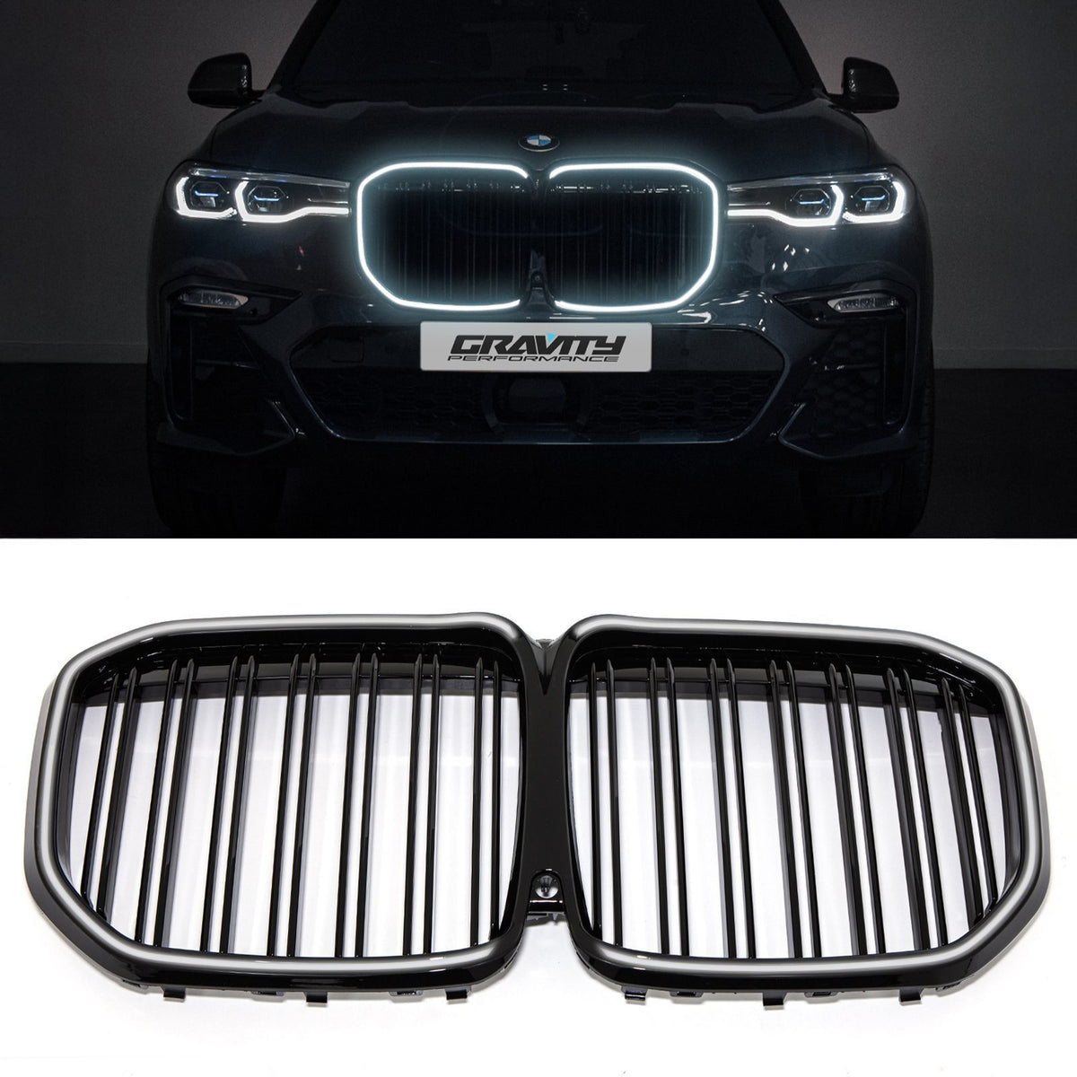Gravity Performance Gloss Black LED Grille - BMW X7 G07 2019+