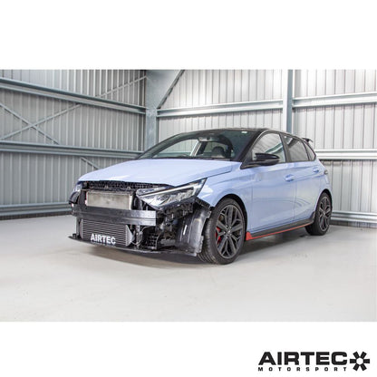 AIRTEC Motorsport Intercooler Upgrade for Hyundai i20N - Grey AIRTEC Logo - ATINTHYU4-422455