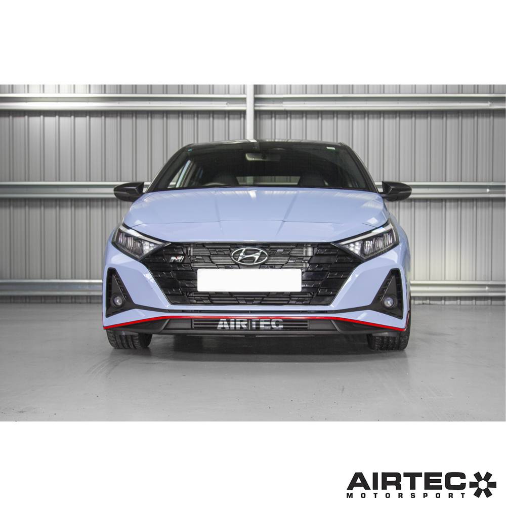 AIRTEC Motorsport Intercooler Upgrade for Hyundai i20N - Grey AIRTEC Logo - ATINTHYU4-422455