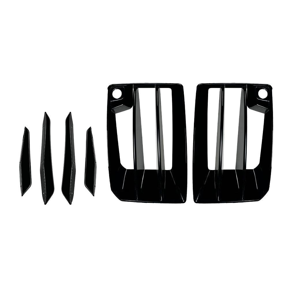 Carbon Factory Gloss Black Front Canards for BMW G87 M2 23-Present