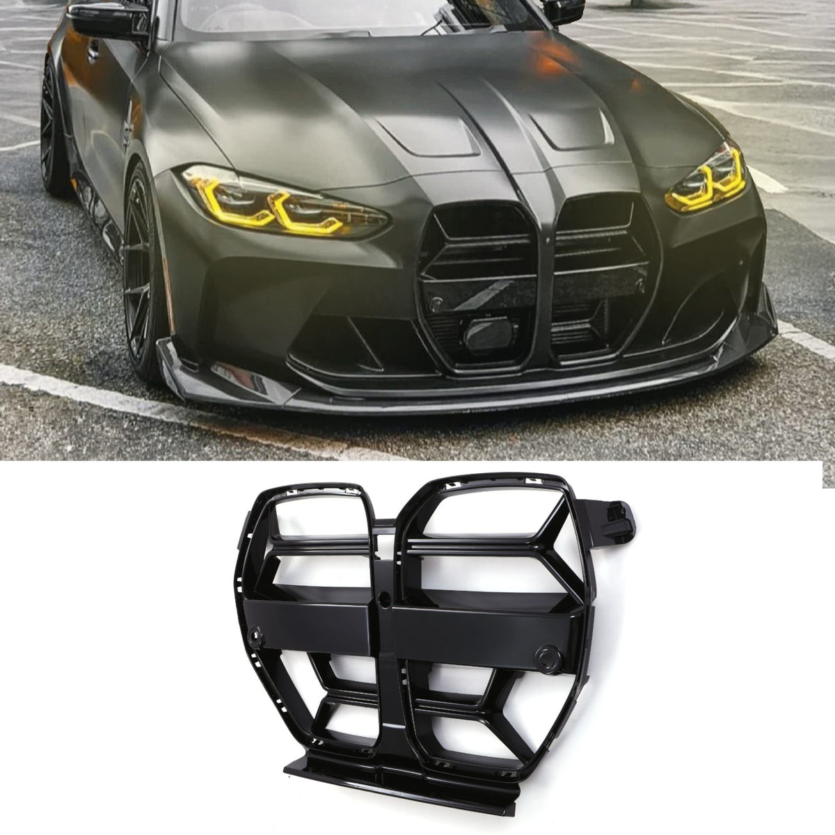 Gravity Performance CSL Style Grille Gloss Black - BMW 4 Series M4 G82 2020+