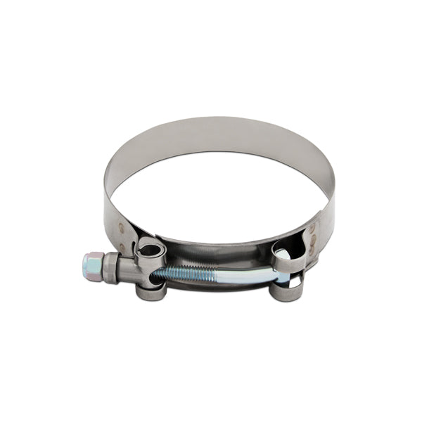 Mishimoto stainless steel T-bolt clamp detail