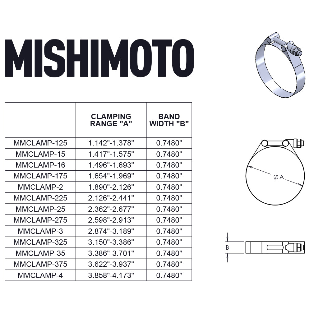 Stainless Steel T-Bolt Clamp 
