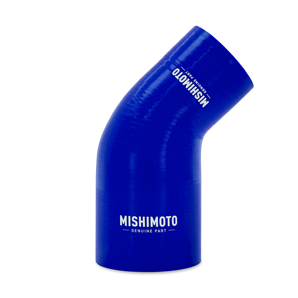 Mishimoto Silicone Reducer Coupler, 45 Degree, 2.25" to 3" - Blue