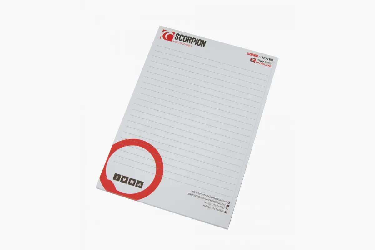 Scorpion A5 Lined Notepad