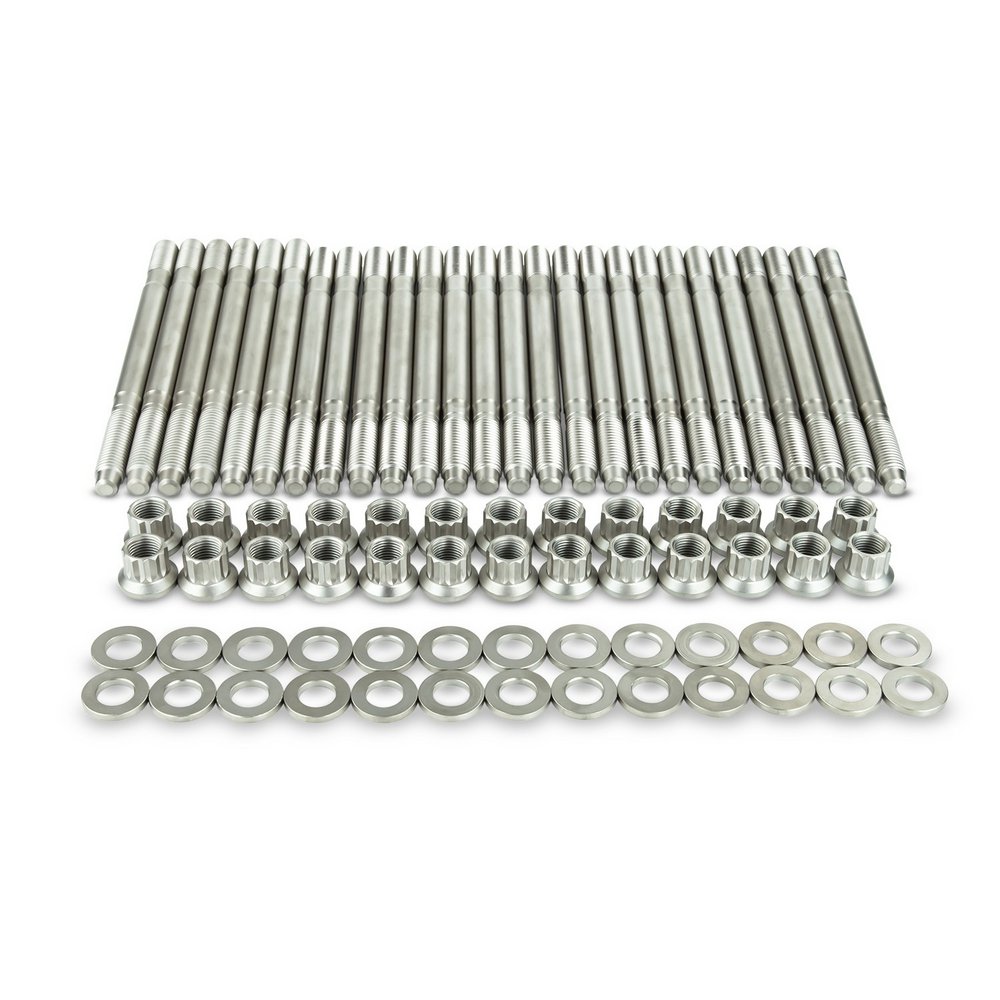 Nickled head stud set for Dodge Cummins 5.9/6.7
