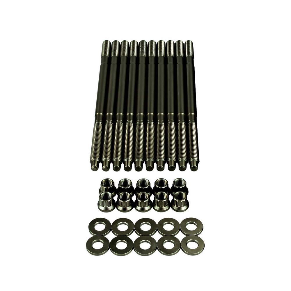 Burnished head stud set for Mazda MPS 2.3L Turbo L3K9