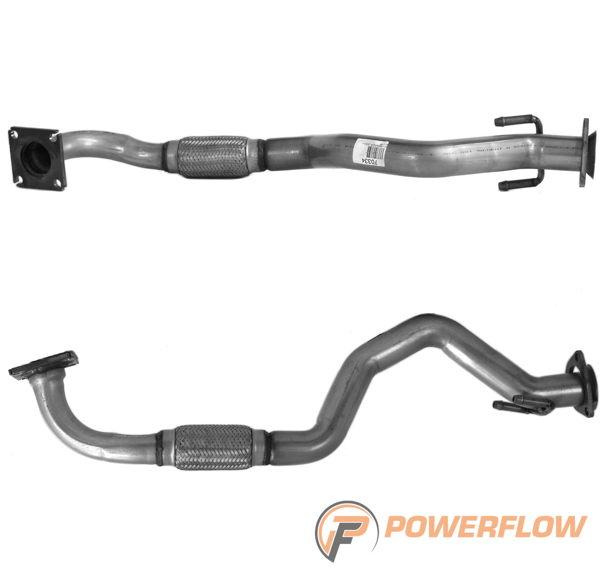 Powerflow Volkswagen / SEAT Front Pipe Sports Cats – PFC70334 product image 2
