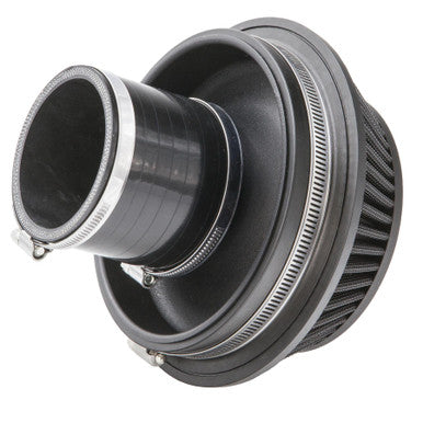 Ramair PR-CC-193-VS-76-BK-KIT pleated 76 mm small cone filter kit with velocity stack and coupling