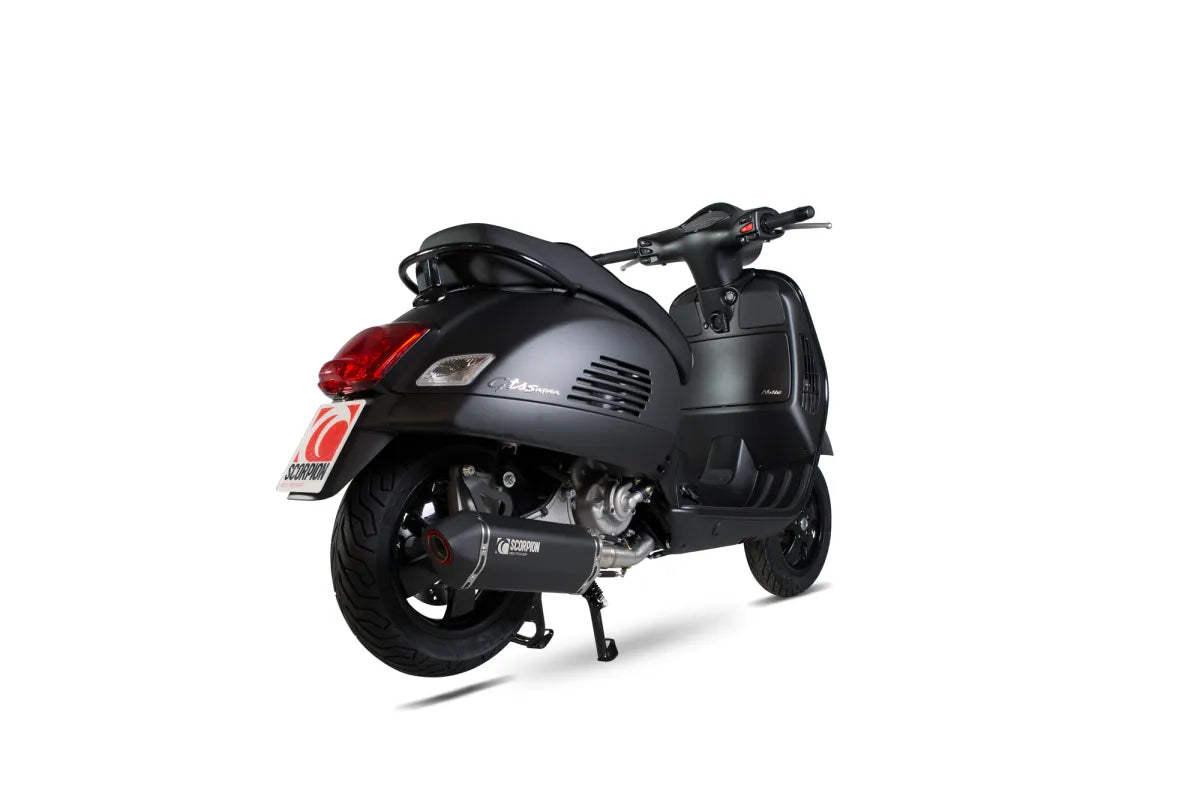 Scorpion Serket Parallel full system, Black Ceramic, Vespa GTS 125