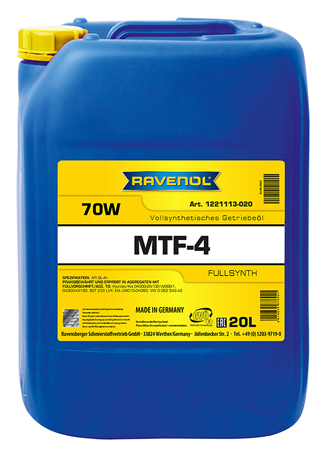 Ravenol MTF-4 70W Transmission Fluid-2