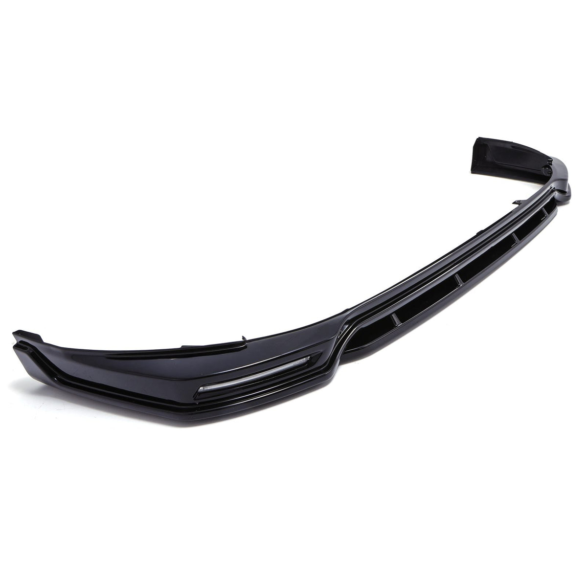 Gravity Performance Front Splitter Bumper With DRLS Gloss Black - Ford Transit Custom MK2 2024+