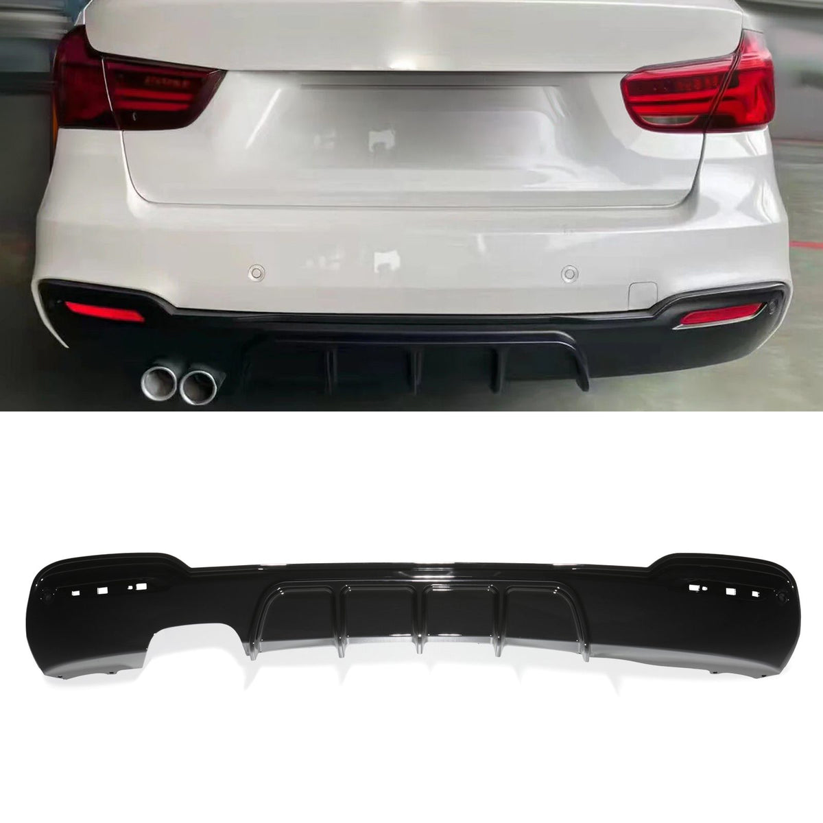 Gravity Performance M Performance Style Rear Diffuser - BMW 3 Series GT F34 12-19