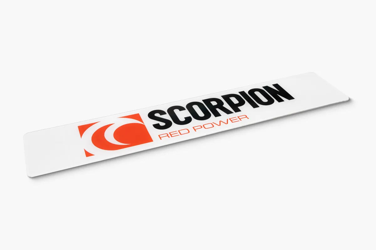 Scorpion Red Power Show / Track Number Plate