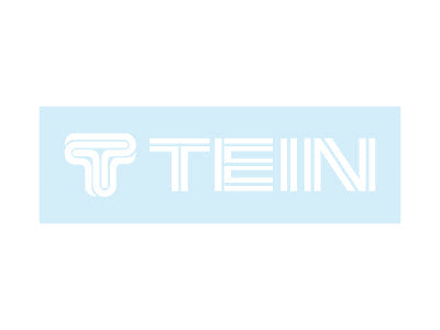 TEIN medium logo sticker, white (TN001-004-W).