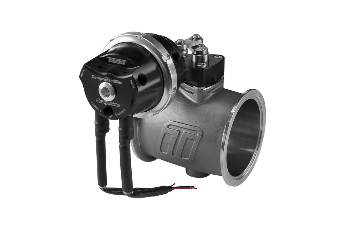 Turbosmart PSG76CG Pneumatic StraightGate76 Compressed Gas (Solenoid) 7psi Black TS-0567-1252 | TS-0567-1252