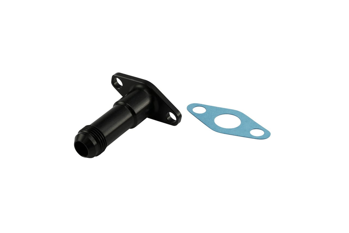 Turbosmart 50.8mm 10AN 75mm Extended Oil Drain Black TS-199-3012 | TS-199-3012