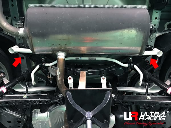 Ultra Racing Braces Nissan X-Trial, Renault Samsung QM6 – Rear Lower Bar / Rear Member Brace - UR-RL2-3205 - image 2
