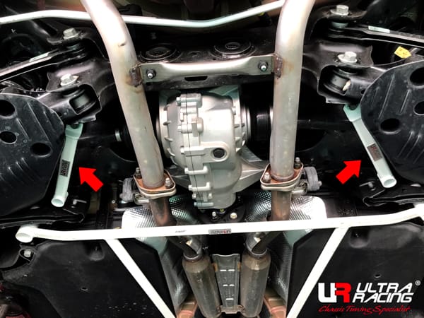 Ultra Racing Braces Kia Stinger – Rear Lower Side Bar / Rear Side Member Brace - URKR-RS4-4198P - image 2