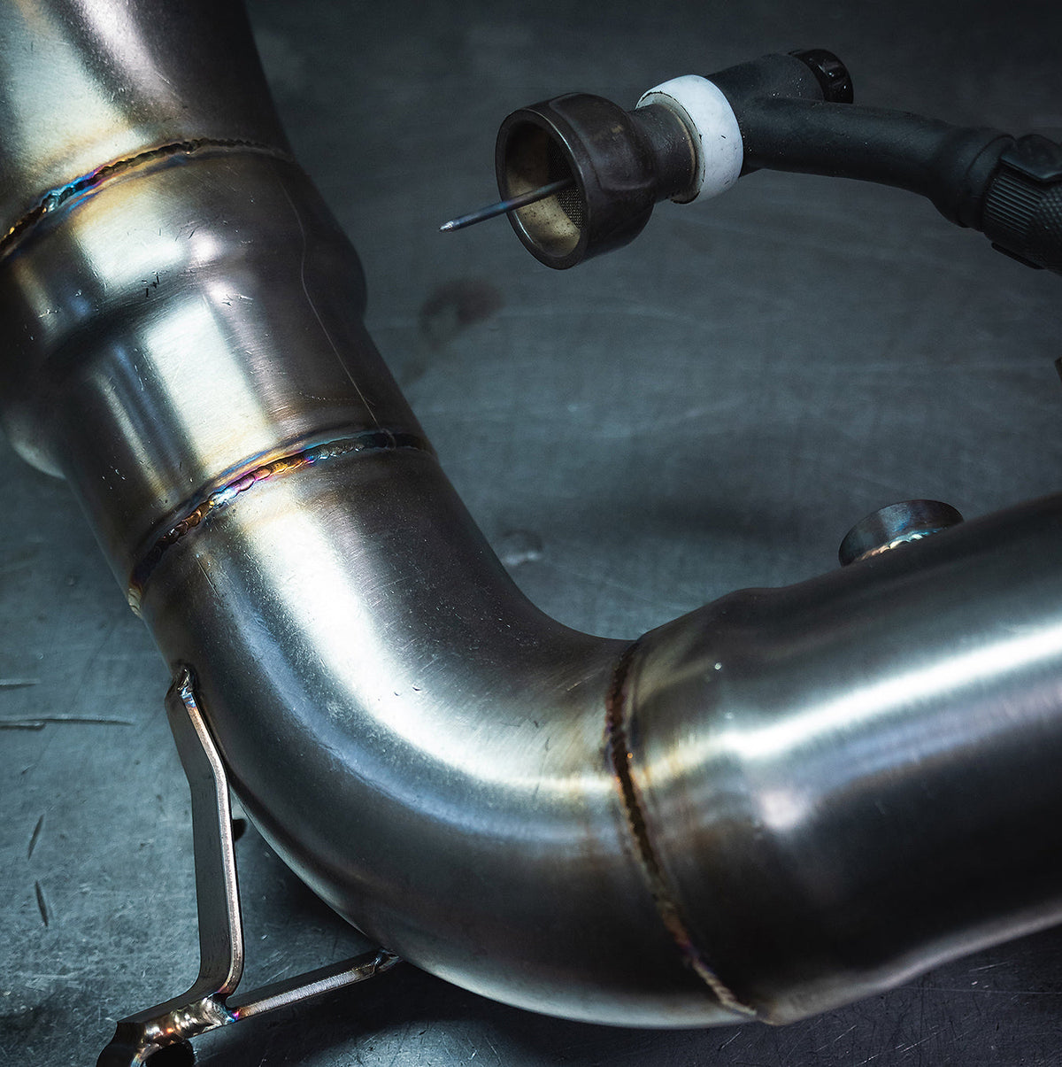 Cobra Exhausts VW Golf R (Mk8) 2.0 TSI (21>) Front Downpipe Sports Cat / De-Cat Performance Exhaust-2