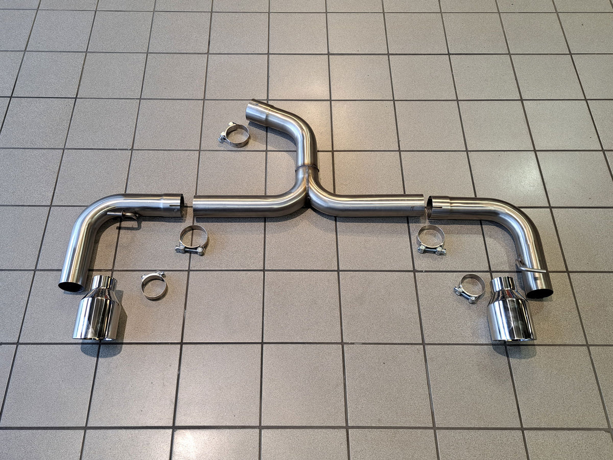 Volkswagen Scirocco R Rear silencer delete 7