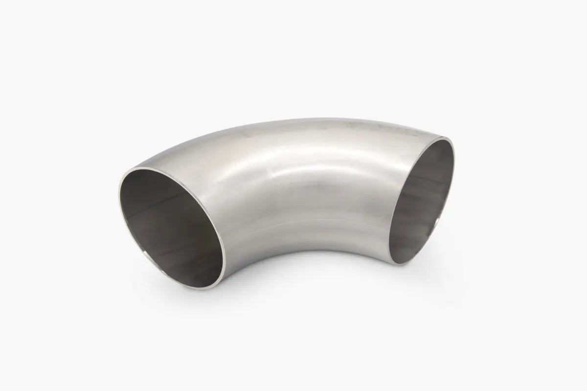 89.9mm OD 90° 1.5D T304 Stainless Steel Exhaust Bend