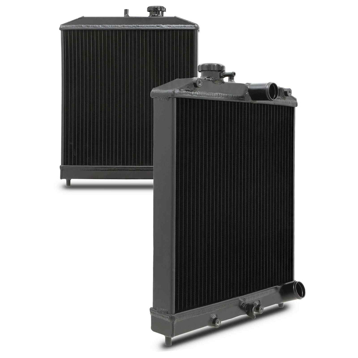 Gravity Performance Black 42mm High Flow Radiator - Honda Civic 88-00