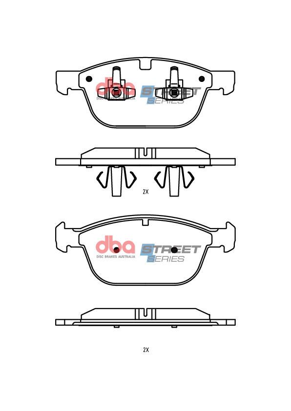 Disc Brakes Australia Brake Pads Street Series | Front Axle DB2218SS
