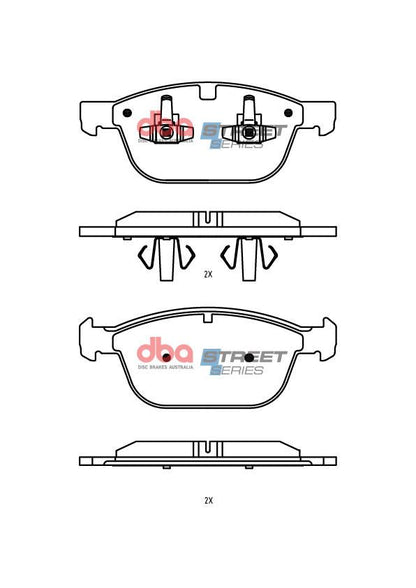 Disc Brakes Australia Brake Pads Street Series | Front Axle DB2218SS