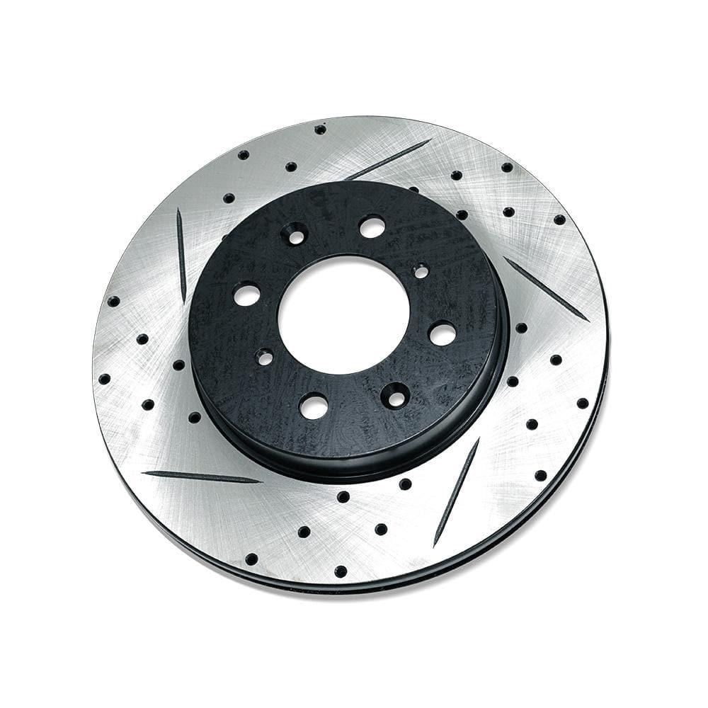 Slotted and Cross-Drilled Rotor; right side