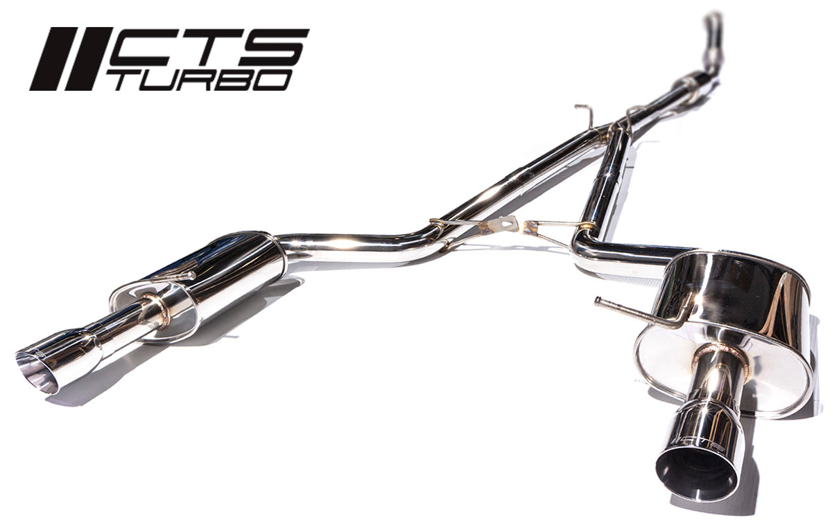 CTS TURBO B7 A4 2.0T CATBACK (manual transmission only) - CTS-EXH-CB-0011