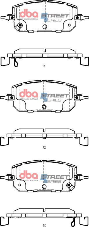 Disc Brakes Australia Brake Pads Street Series DB15207SS