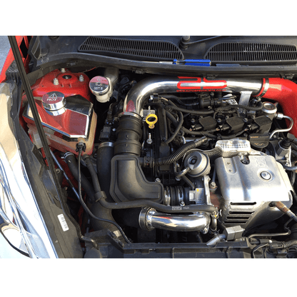 Airtec Motorsport Pro Hoses Secondary Induction Hose for 1.0 EcoBoost (Front Turbo) - Bright Yellow, WITH Stainless Clips - PH/INDFO8-100869