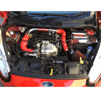 Airtec Motorsport Pro Hoses Secondary Induction Hose for 1.0 EcoBoost (Front Turbo) - Bright Yellow, WITH Stainless Clips - PH/INDFO8-100869