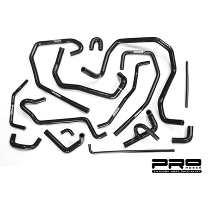 Airtec Motorsport Pro Hoses Ancillary Hose Kit for Focus RS Mk1 - Gloss Black, WITH Stainless Clips - PH/ANCFO12-100931