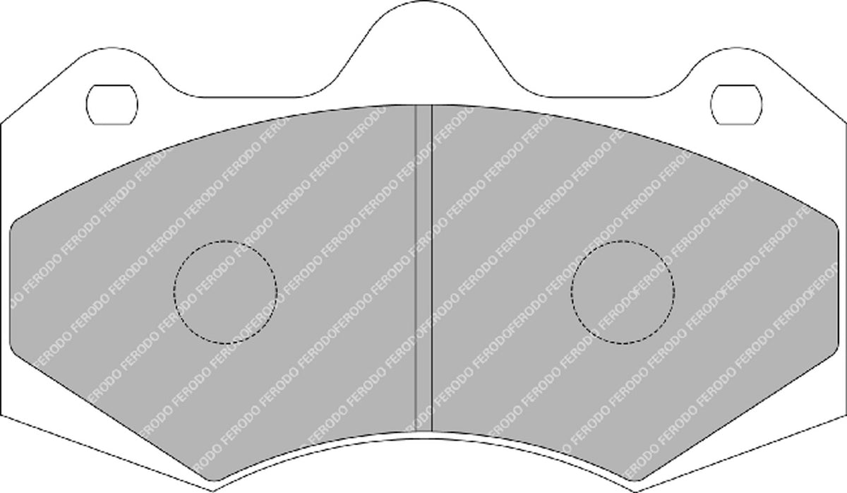 Ferodo FRP3084W, FRP3084H, FRP3084R, FRP3084Z manufacturer pad-profile technical drawing; not to scale