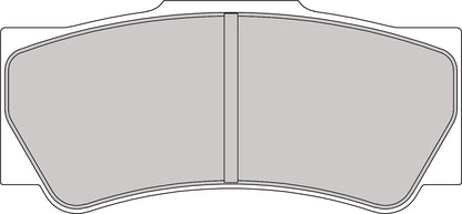 Ferodo FRP3117R manufacturer pad-profile technical drawing; not to scale