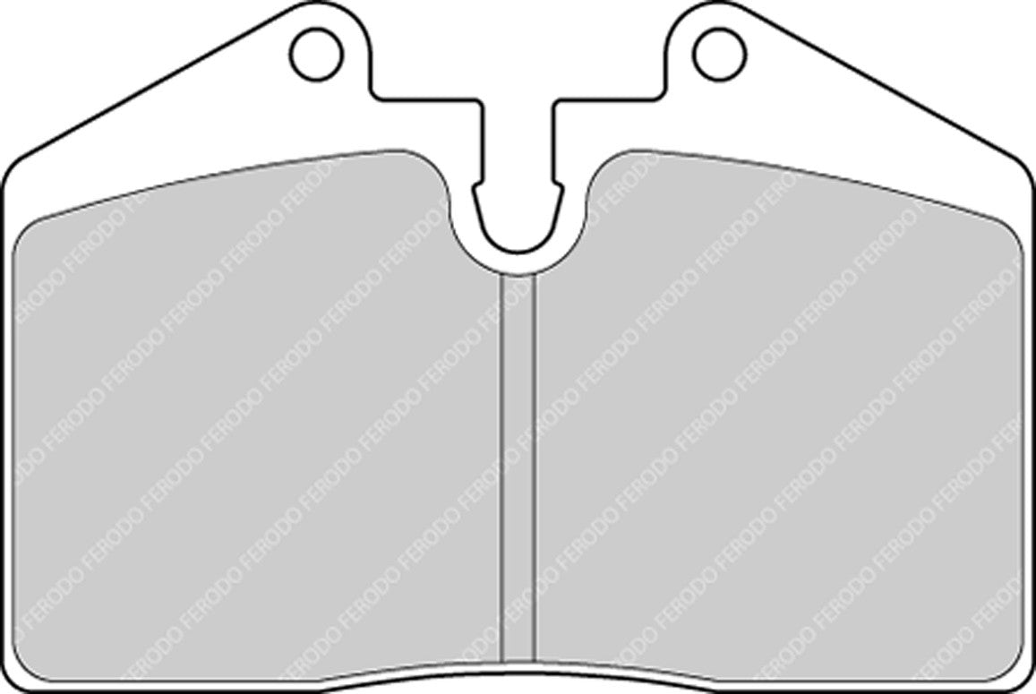 Ferodo FRP3069H, FRP3069R manufacturer pad-profile technical drawing; not to scale