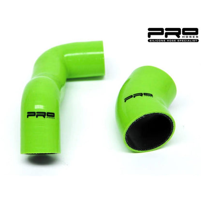 Pro Hoses Replacement Airbox Hoses (standard and AIRTEC Airbox) for Mk2 Focus RS - Orange, WITH Stainless Clips-2 - PH/INDFO18-101995