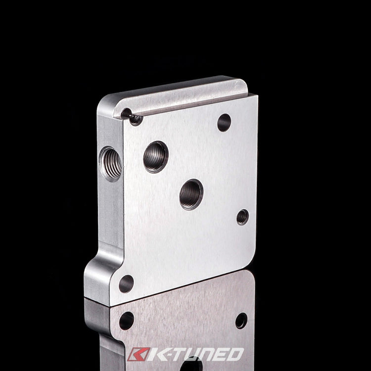 K-Tuned AN to ORB (O-Ring) Fitting - 16AN to 16 O-Ring (Silver) - KTD-KUW-16A-16OR-2