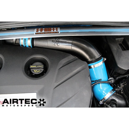 Airtec Motorsport Pro Hoses Two-Piece Induction Hose Kit for Focus RS Mk3 - Nitrous Blue, WITH Stainless Clips - PH/INDFO19-102099