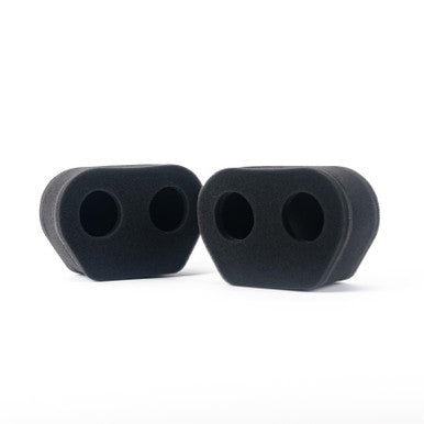 Ramair MS-006 pair of twin-inlet motorcycle carburettor socks, 77 mm