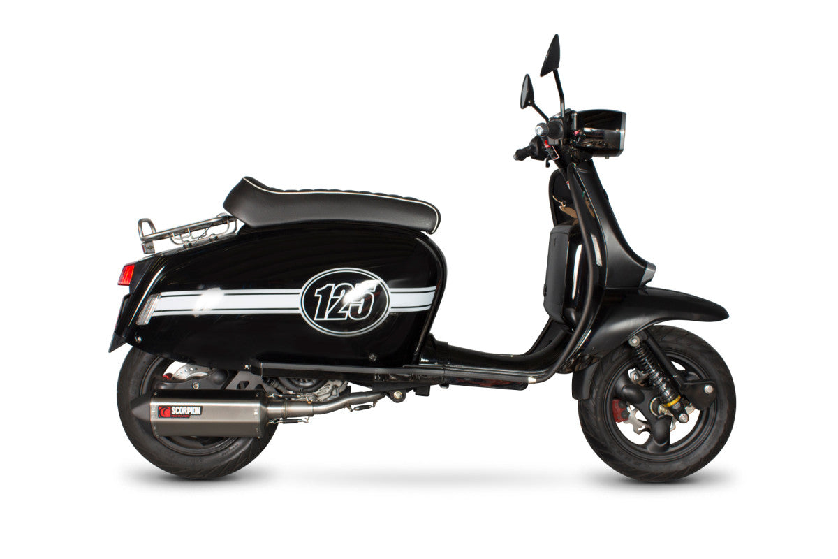 Scorpion RSM50SEO Serket Parallel stainless full system for Scomadi TL125 (2015–2017)