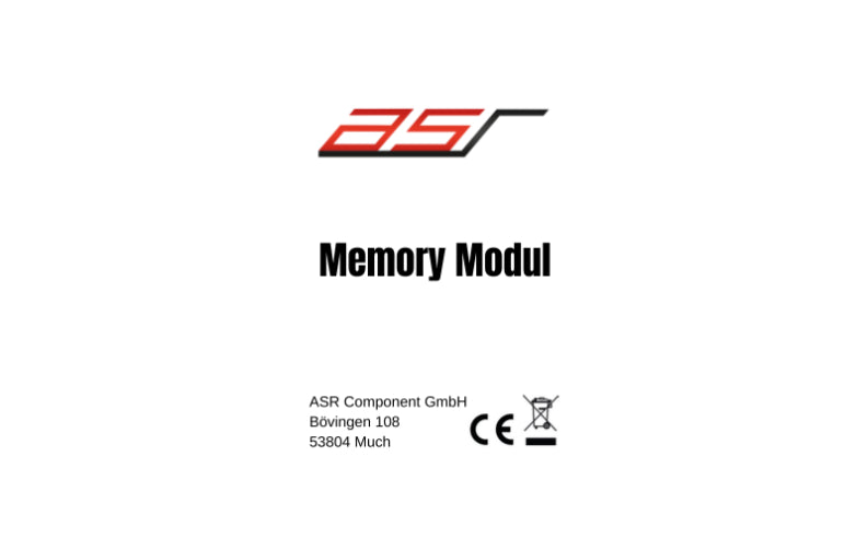 ASR Components 00005-Memory-Modul Memory Module PRO Audi RS3 [8Y Facelift]-2