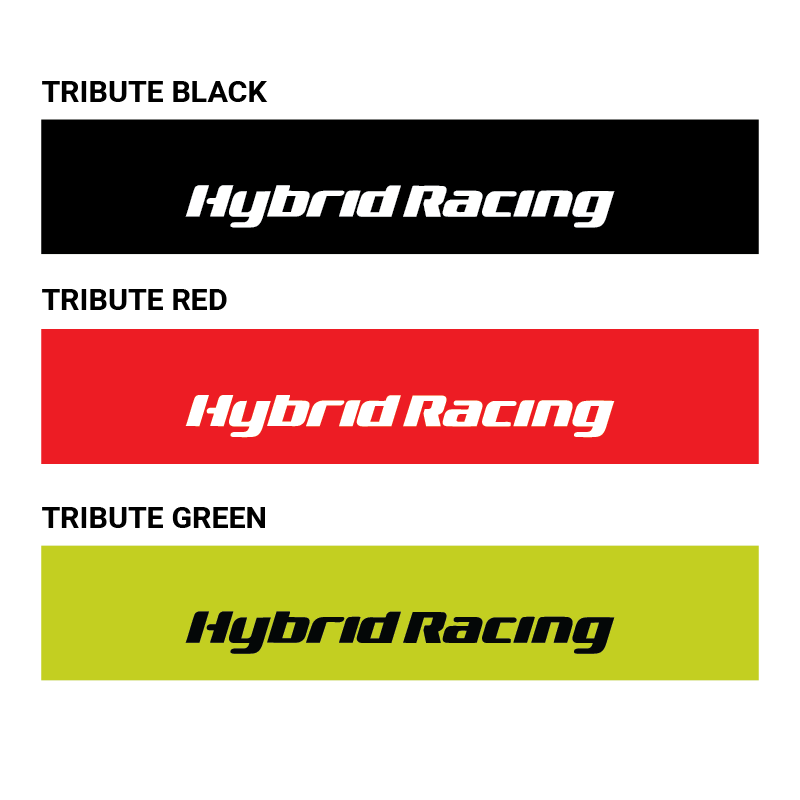 Hybrid Racing Tribute Windshield Sunstrip  - Black - Hybrid Racing