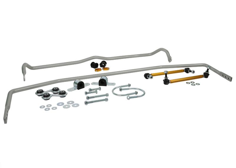 Whiteline BWK005 PQ24 front and rear sway bar kit, 22 mm adjustable front and 20 mm adjustable rear