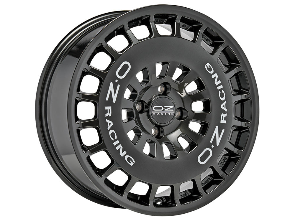 OZ Racing RR40 wheel in Hyper Titanium with silver lettering