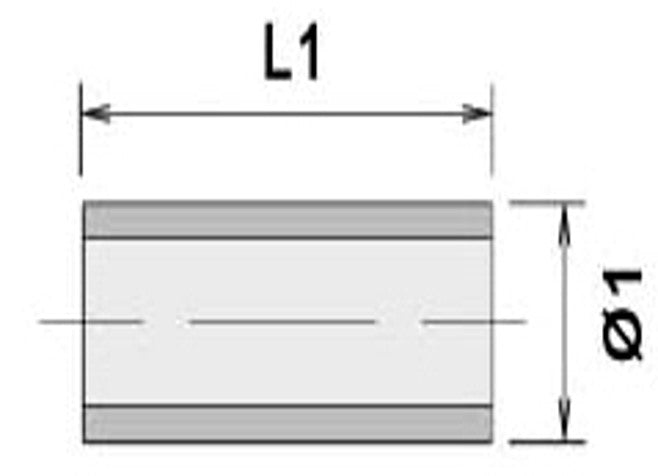 BMC manufacturer family schematic for aluminium threaded support connector SPV10080K, Ø1 80 mm