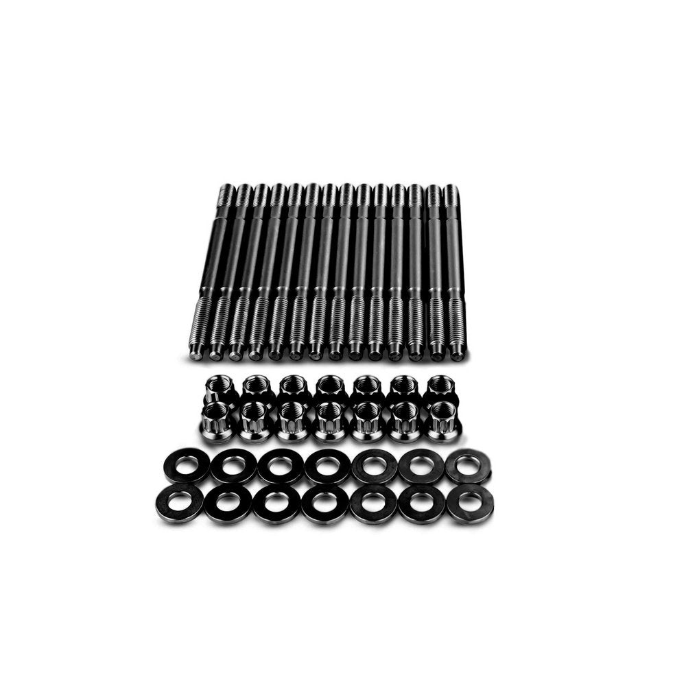 Burnished head stud set for BMW M20 engine
